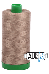Aurifil Mako 40wt 2-ply Cotton 1000 m 1094 yd. spool - 2370 Sandstone